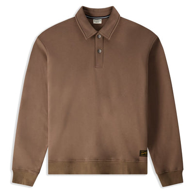 Devereux Golf Pullover - Western Fleece - Brindle FA26