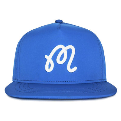 424054 - Malbon golf cap m chain stitch snapback imperial blue WI26 M-10399 IMB 79