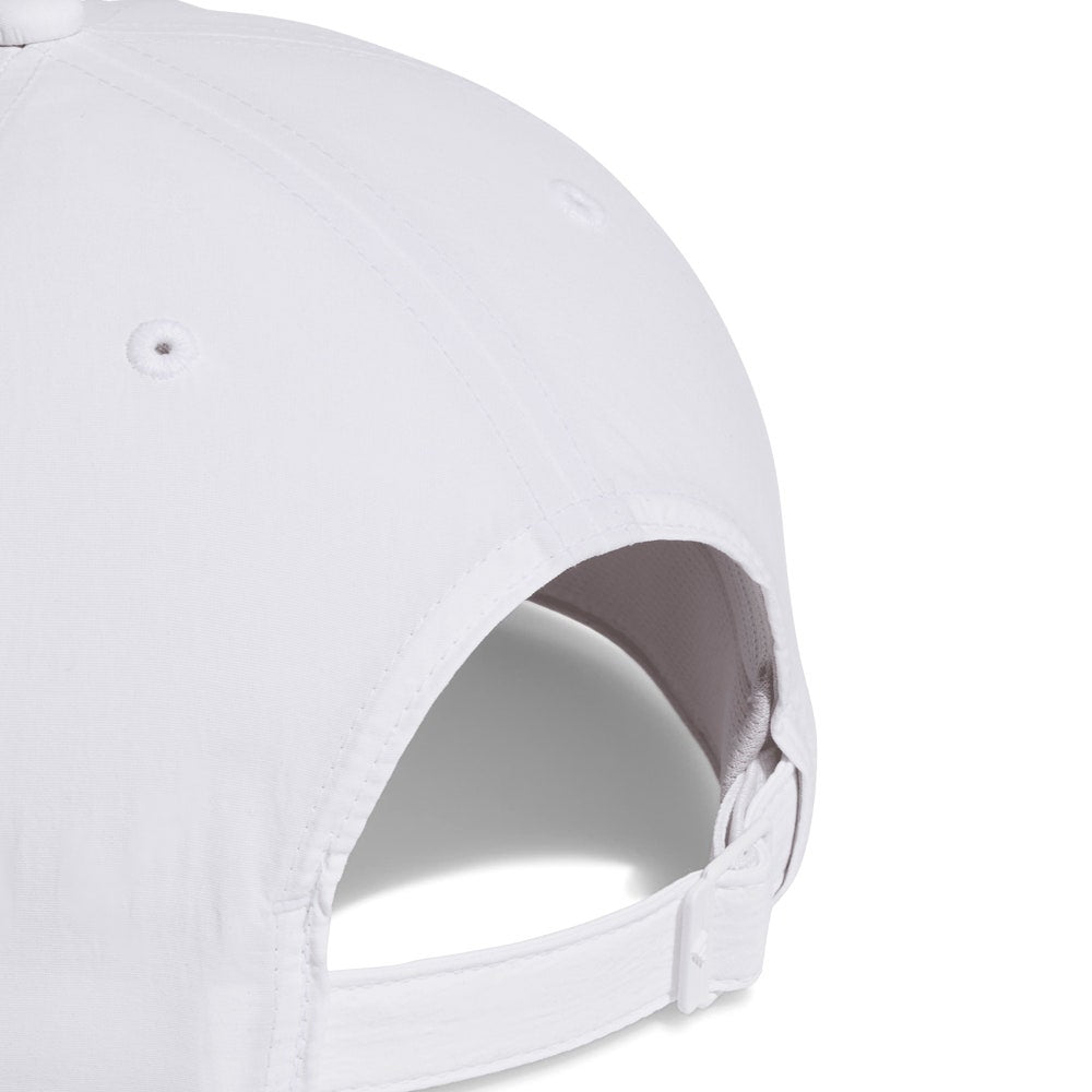 adidas Golf Cap - 5 Panel Crinkled Nylon Hat - White AW26
