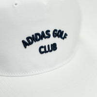 adidas Golf Cap - 5 Panel Crinkled Nylon Hat - White AW26