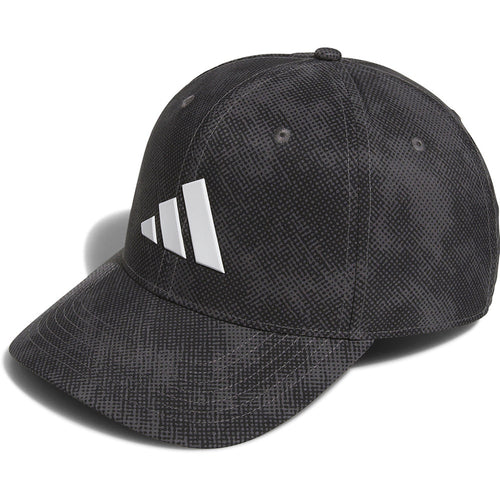 adidas Golf Cap - Printed Tour Snapback - Black AW25