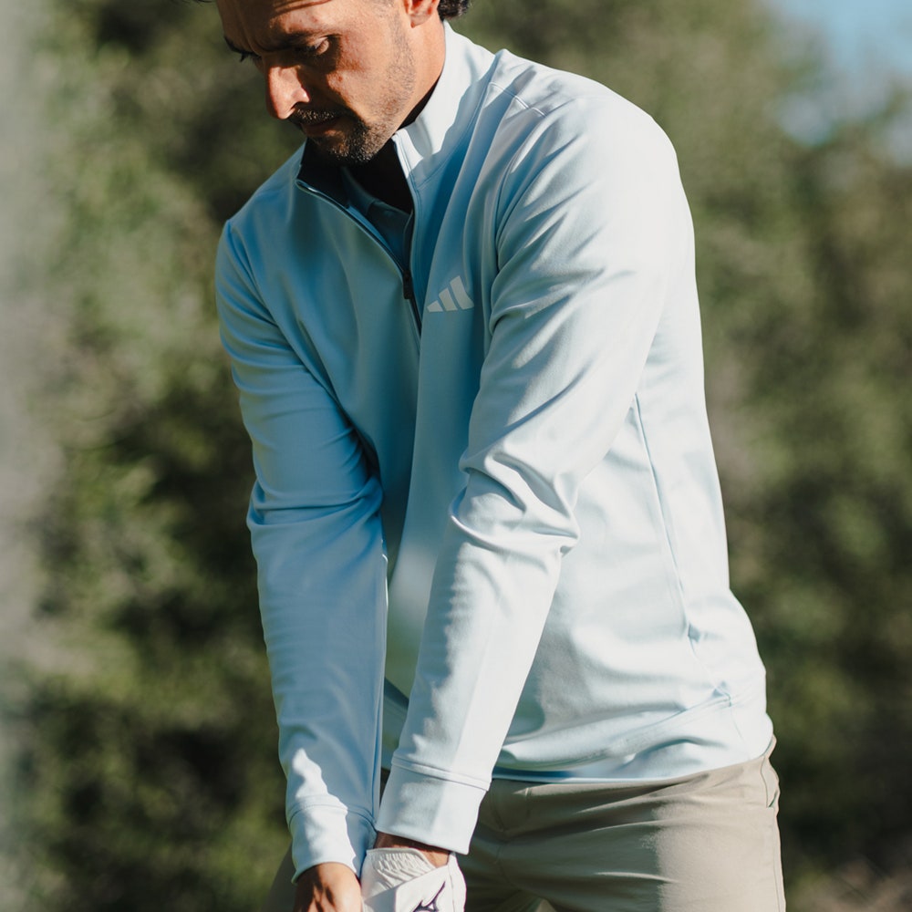 adidas Golf Pullover - U365 Classic QZ - Crystal Sky AW26