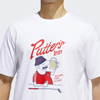adidas Golf T-Shirt - Elevated Chip Graphic Tee - White AW26