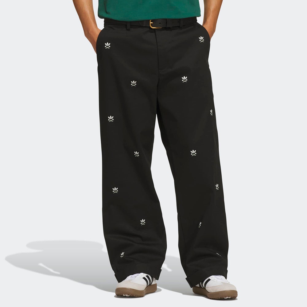 adidas Golf Originals - Loose Fit Embroidered Pants - Black AW26