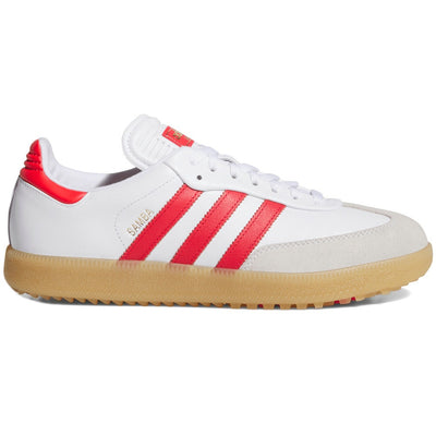 adidas Golf Originals - Samba Spikeless Shoes - White - Pure Ruby AW26