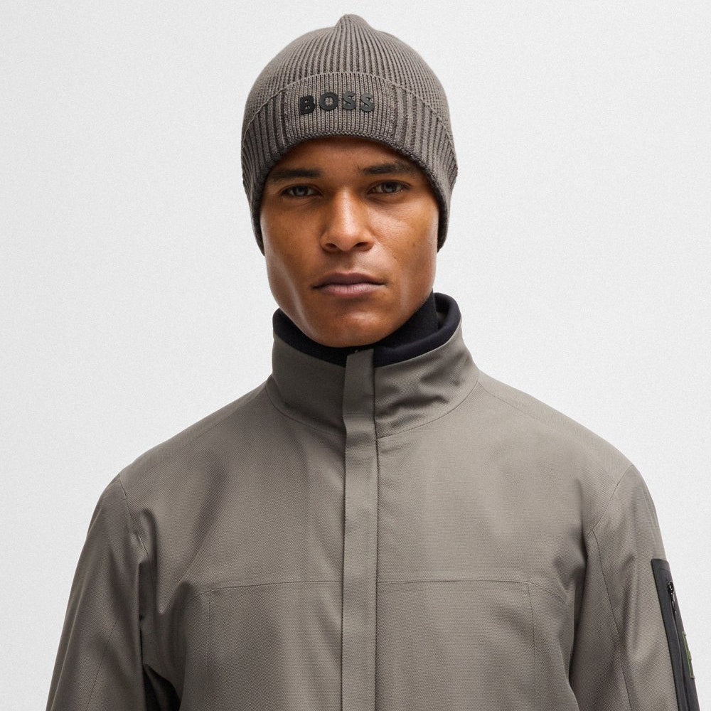 BOSS Golf Beanie - Asic Beanie-X - Light Grey WI25