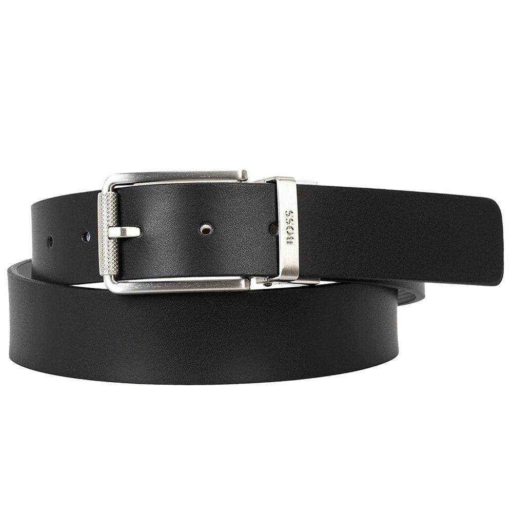 BOSS Golf Belt - Tintin Leather Sz35 - Black FA26