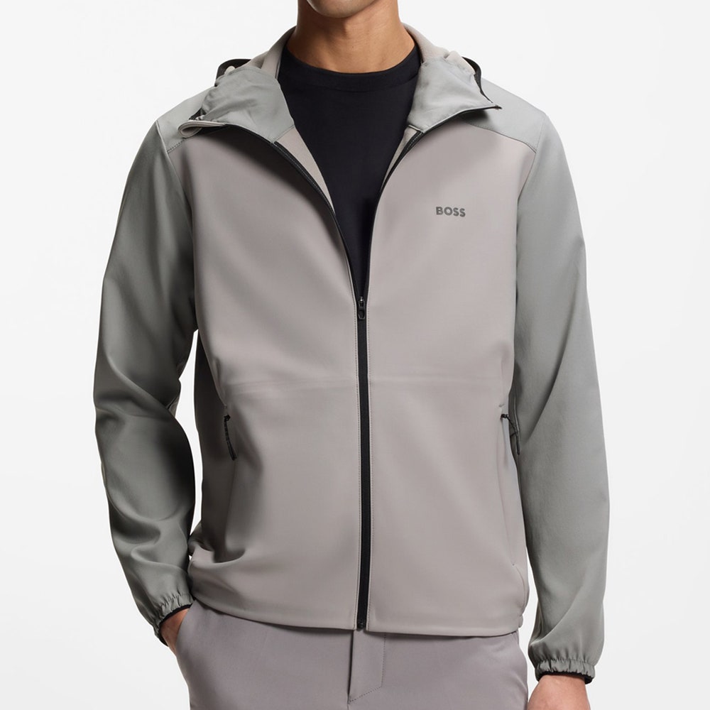 BOSS Golf Jacket - Cruiselite Hoodie - Open Grey SP26
