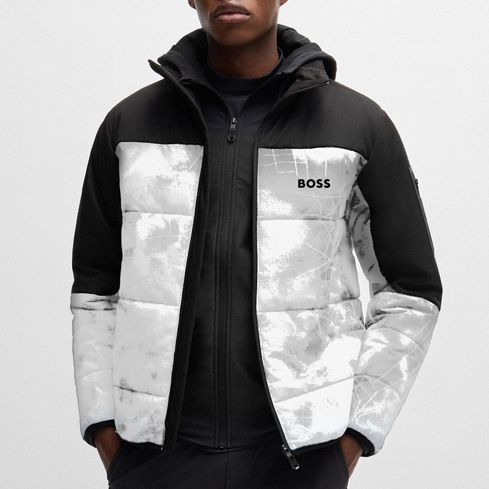 BOSS Golf Jacket - J_Hamar 4 Quilted - White WI24