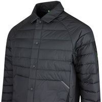 BOSS Golf Jacket - Urbanex Buttoned Shacket - Black SP26