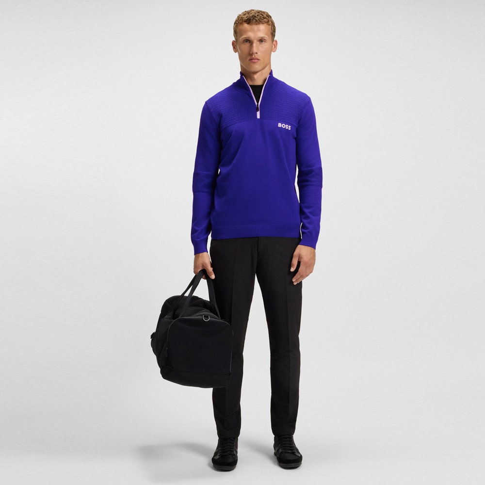 BOSS Golf Jumper - K_Hydro Pro QZ - Dazzling Blue WI25
