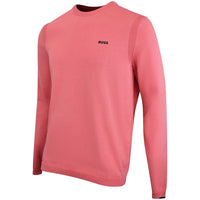 BOSS Golf Jumper - Knitted Ever-X Crew Neck - Coral WI26