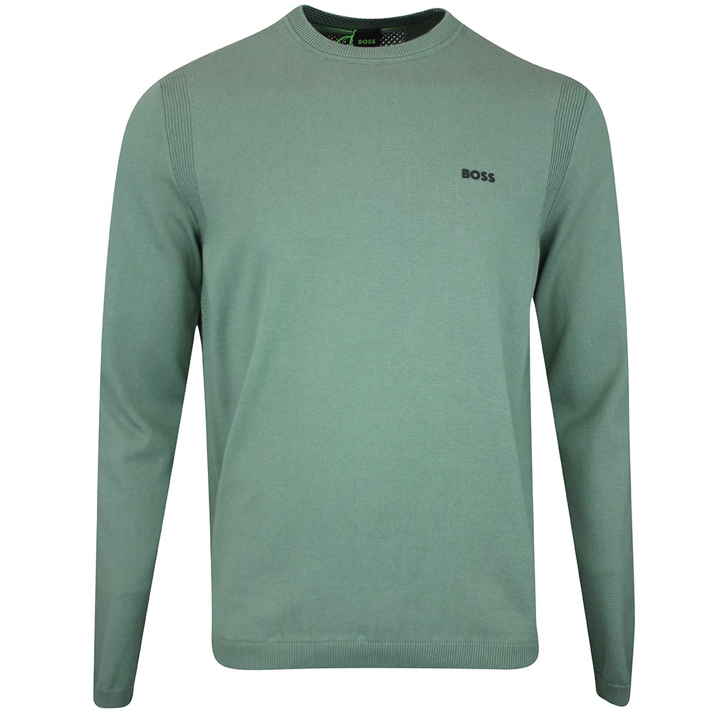 BOSS Golf Jumper - Knitted Ever-X Crew Neck - Laurel Wreath WI25