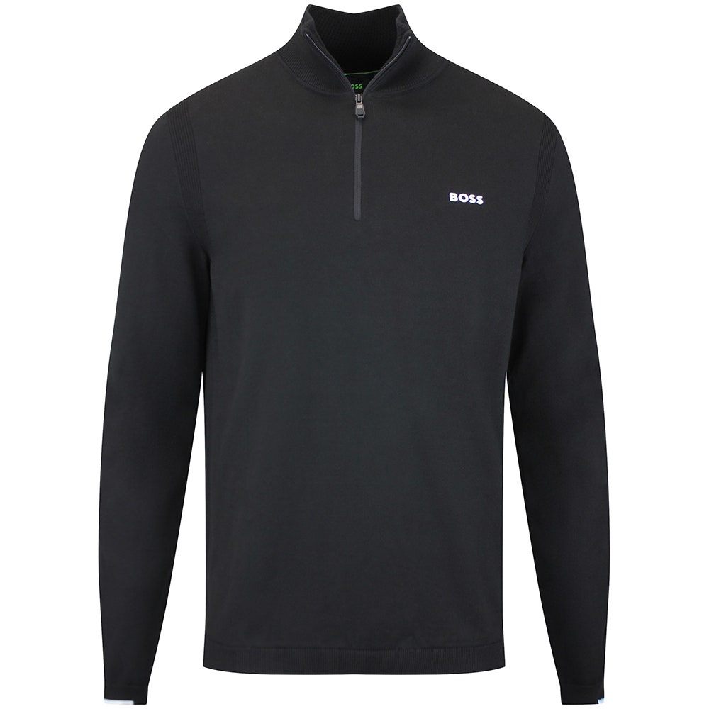 BOSS Golf Jumper - Knitted Ever-X QZ - Black WI26
