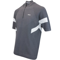 BOSS Golf Jumper - Knitted Retro SS Hybrid - Asphalt FA25