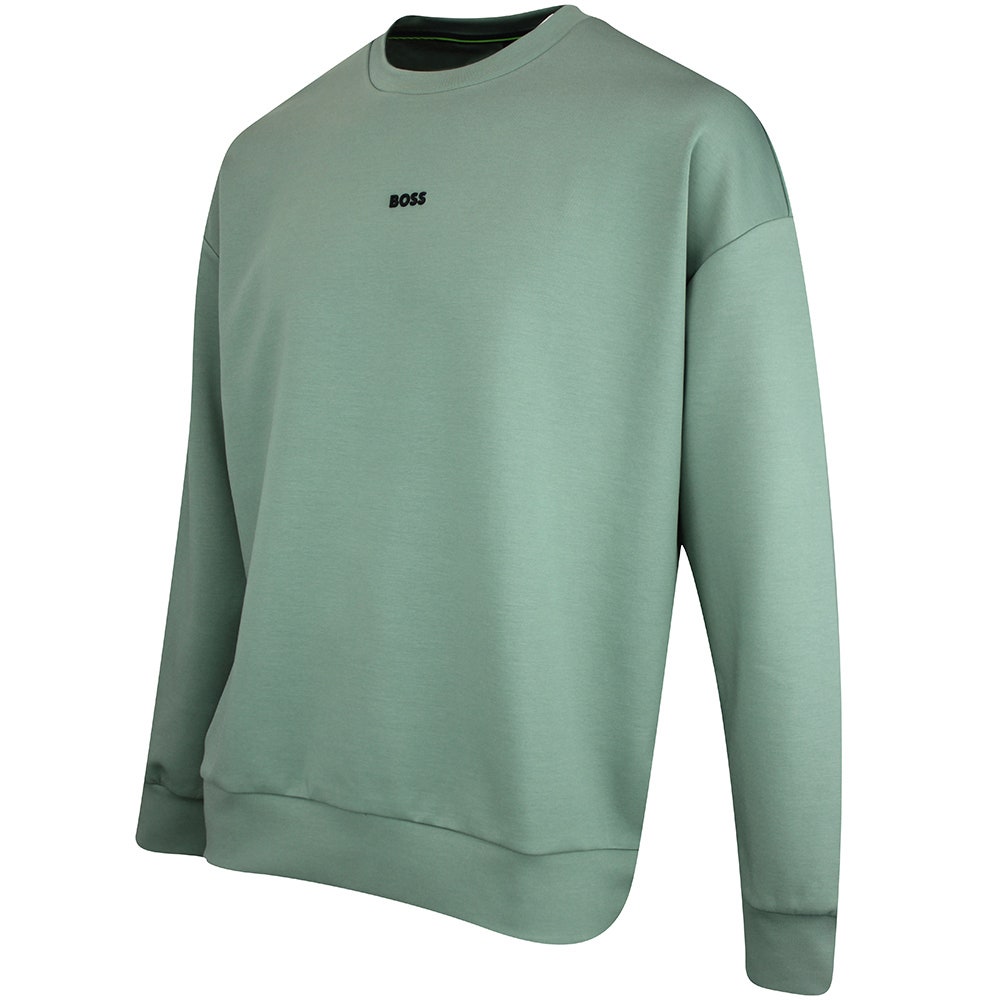 BOSS Golf Jumper - Stenson Oversize Crew Neck - Laurel Wreath WI25