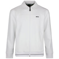 BOSS Golf Mid Layer - Member FZ Relaxed - Bright White SU26