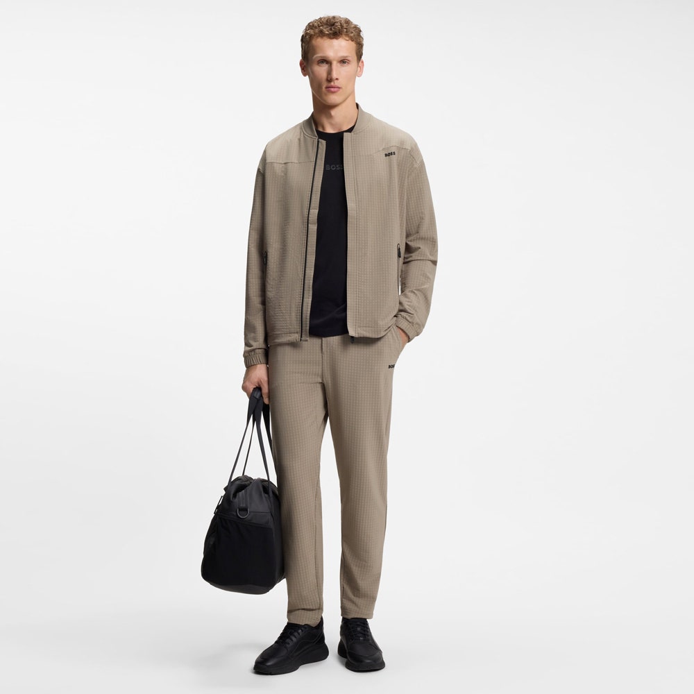 BOSS Golf Mid Layer - Terrace FZ Relaxed - Brindle SU26