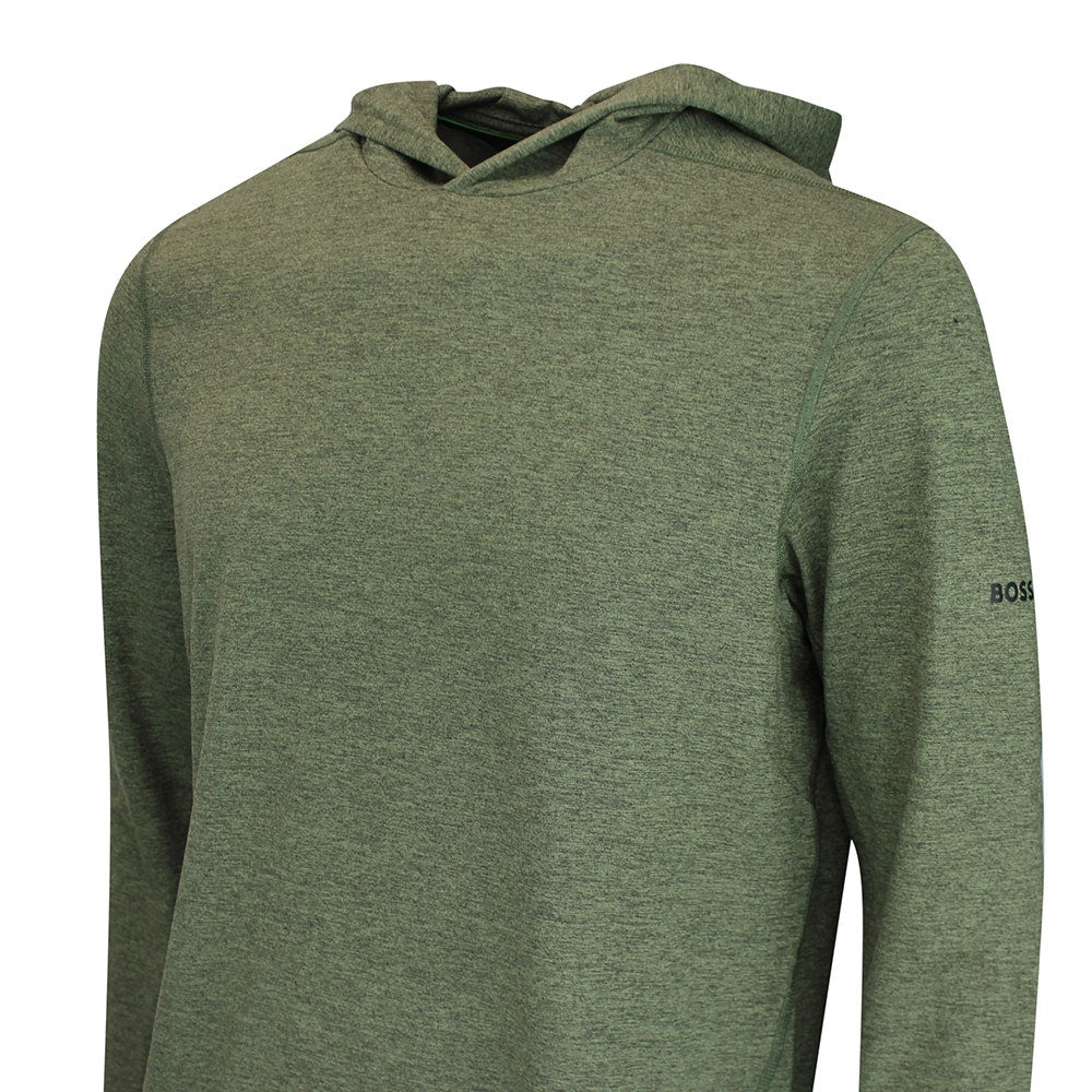 BOSS Golf Pullover - Active Hoodie - Khaki Heather WI26