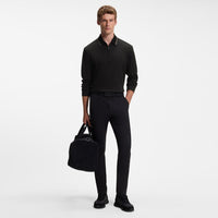 BOSS Golf Shirt - Cord Plisy LS Reg. Fit - Black WI26