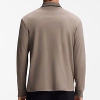 BOSS Golf Shirt - Cord Plisy LS Reg. Fit - Brindle WI26