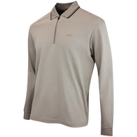 BOSS Golf Shirt - Cord Plisy LS Reg. Fit - Brindle WI26