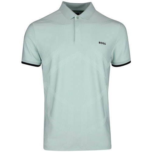 BOSS Golf Shirt - Hexa Chip GOC Reg. Fit - Mint Tint SP26