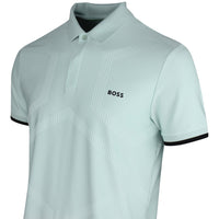BOSS Golf Shirt - Hexa Chip GOC Reg. Fit - Mint Tint SP26