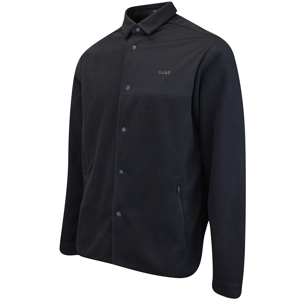 BOSS Golf Shirt - Hole19 LS Relaxed - Black WI25