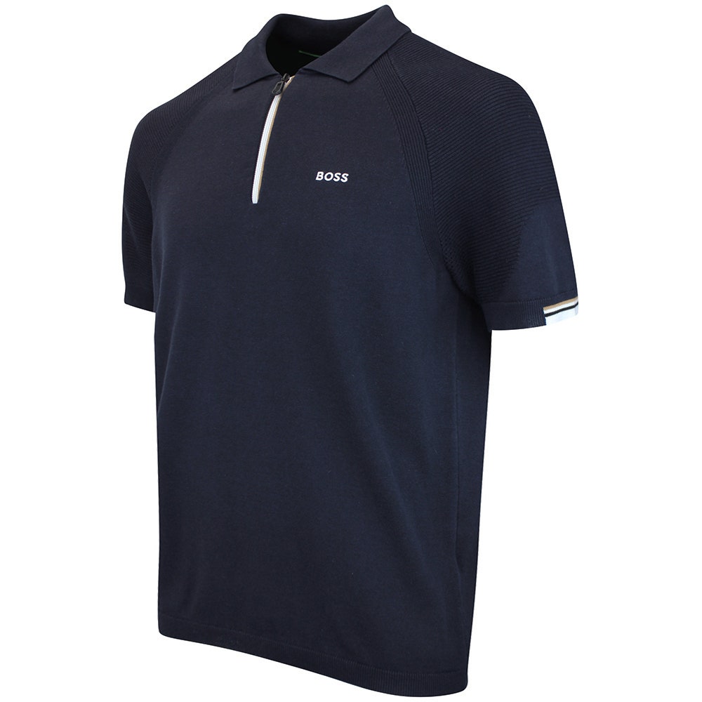 BOSS Golf Shirt - Knitted GOC Perform Polo - Dark Navy SU26
