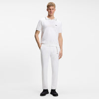 BOSS Golf Shirt - Knitted Member Polo - Bright White SU26