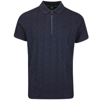 BOSS Golf Shirt - Mirror QZ Relaxed - Dark Navy WI25