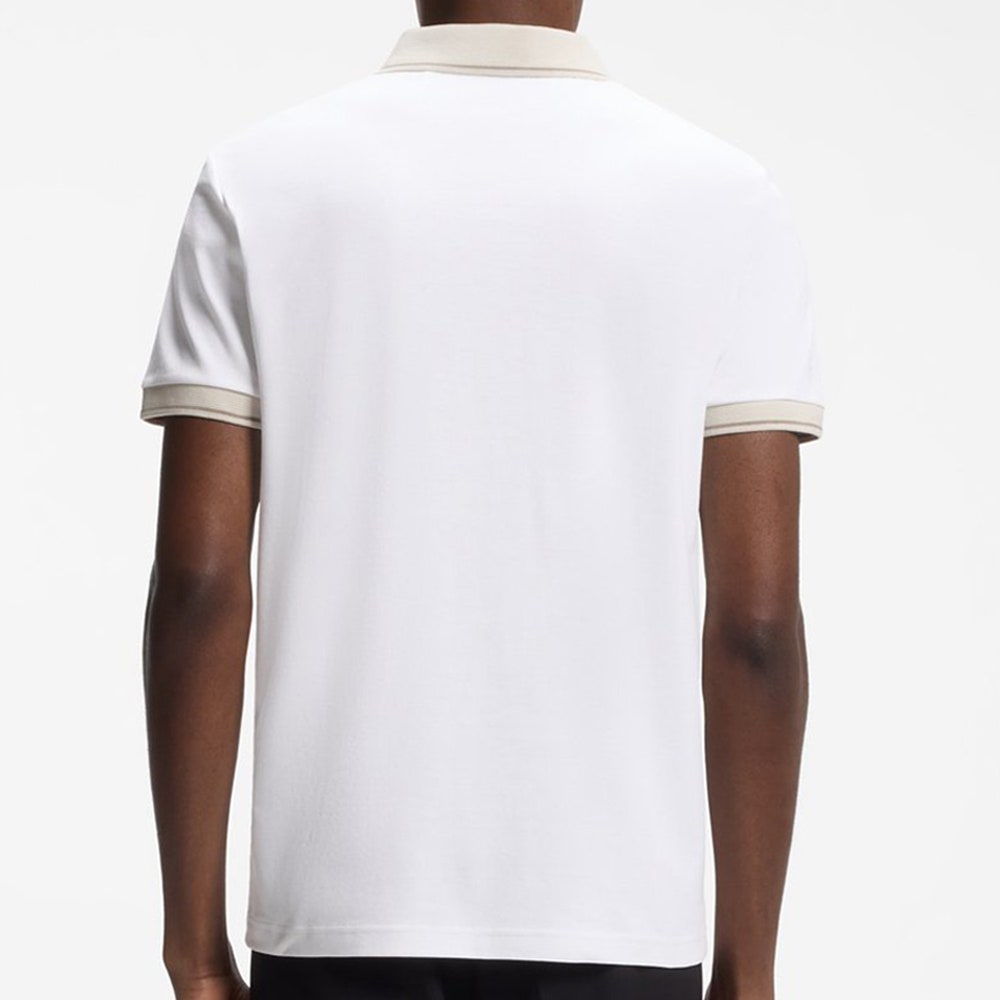 BOSS Golf Shirt - Network Paule Slim - Bright White FA26