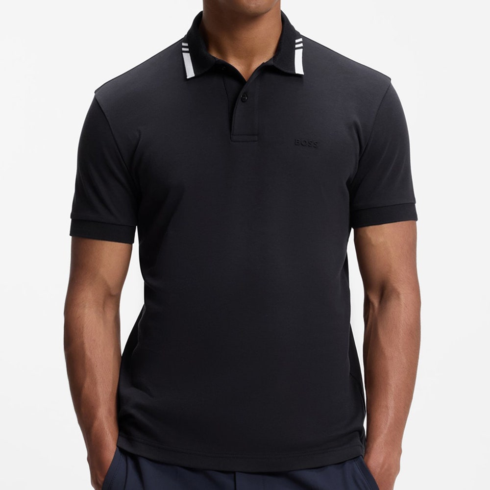 BOSS Golf Shirt - Network Paule Slim Fit - Dark Navy WI26