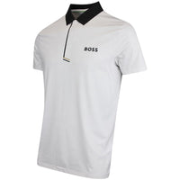 BOSS Golf Shirt - Paddytech GOC Reg. Fit - Bright White WI25
