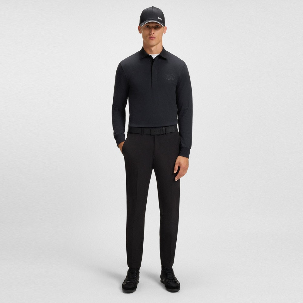 BOSS Golf Shirt - Percy H19 LS Reg. Fit - Dark Navy WI25