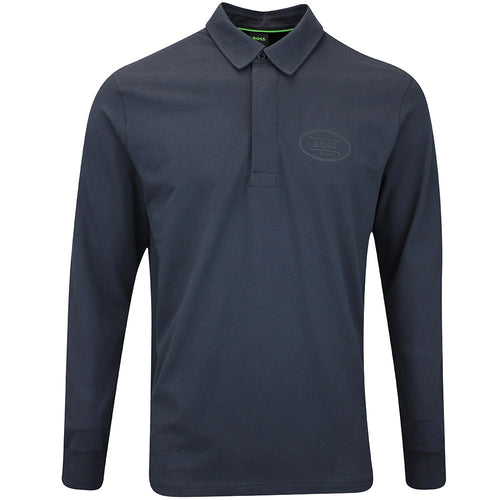 BOSS Golf Shirt - Percy H19 LS Reg. Fit - Dark Navy WI25