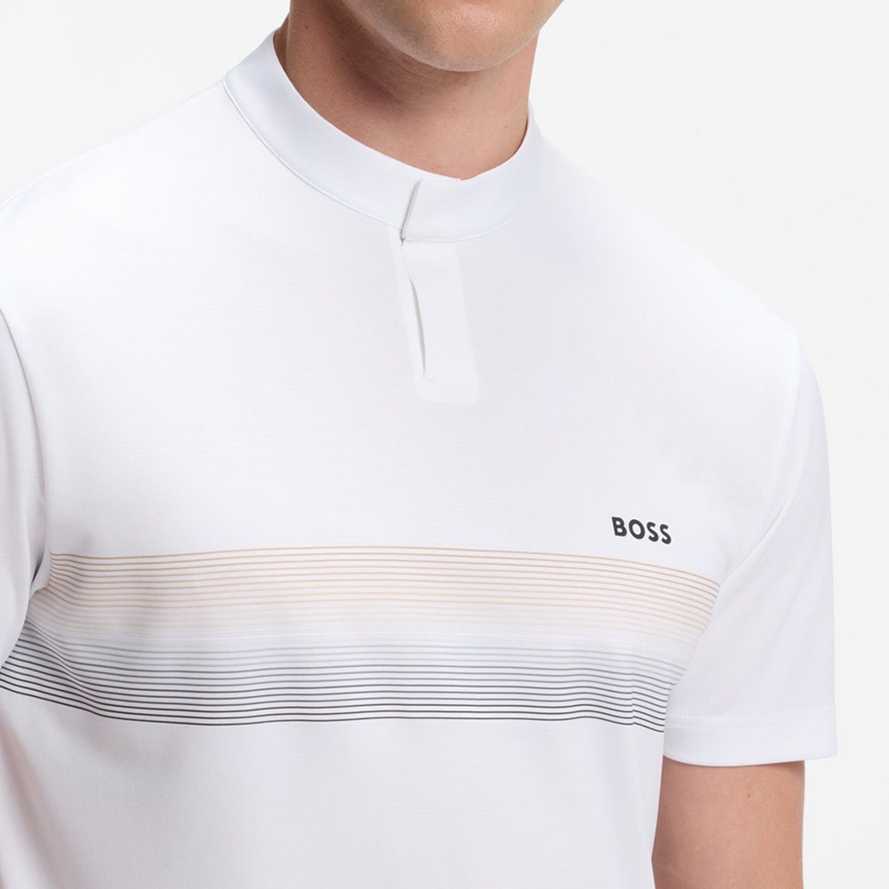 BOSS Golf Shirt - TOC Court 2 Slim Fit - Bright White WI26