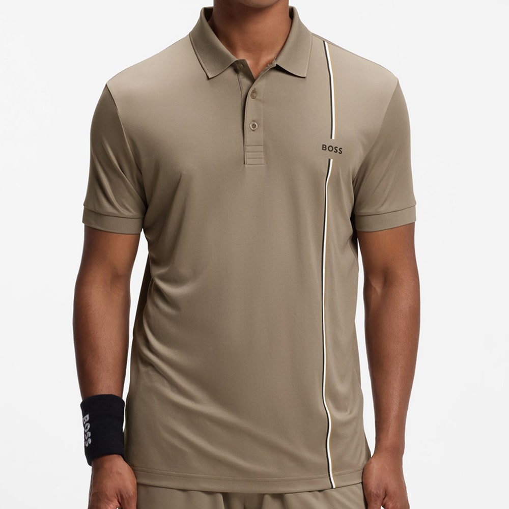 BOSS Golf Shirt - TOC Game 3 Reg. Fit - Brindle WI26
