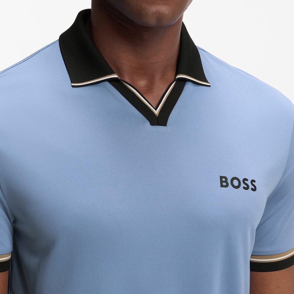 BOSS Golf Shirt - TOC Serve 2 Slim - Colony Blue SU26