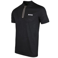 BOSS Golf Shirt - TOC Serve 3 Slim QZ - Black SU26