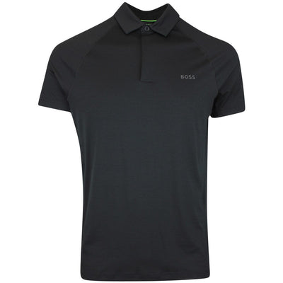 BOSS Golf Shirt - Tour Wool Slim - Black SP26