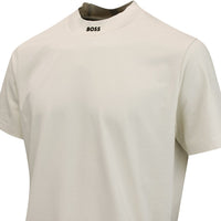 BOSS Golf Shirt - Zone Mock Neck - Almond Milk WI25