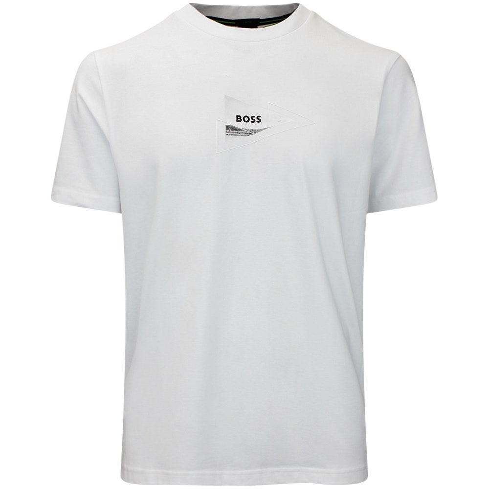 BOSS Golf T-Shirt - Network Photo Tee Reg. Fit - Bright White FA26