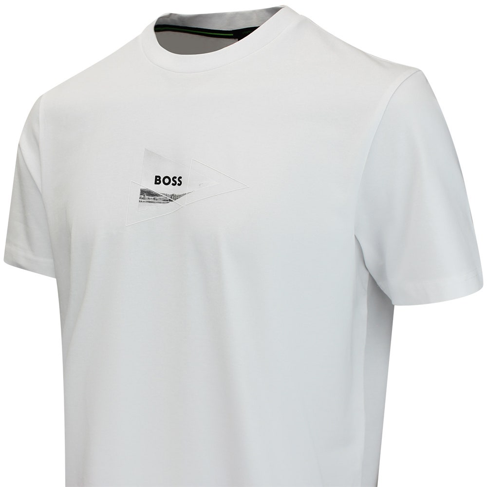 BOSS Golf T-Shirt - Network Photo Tee Reg. Fit - Bright White FA26