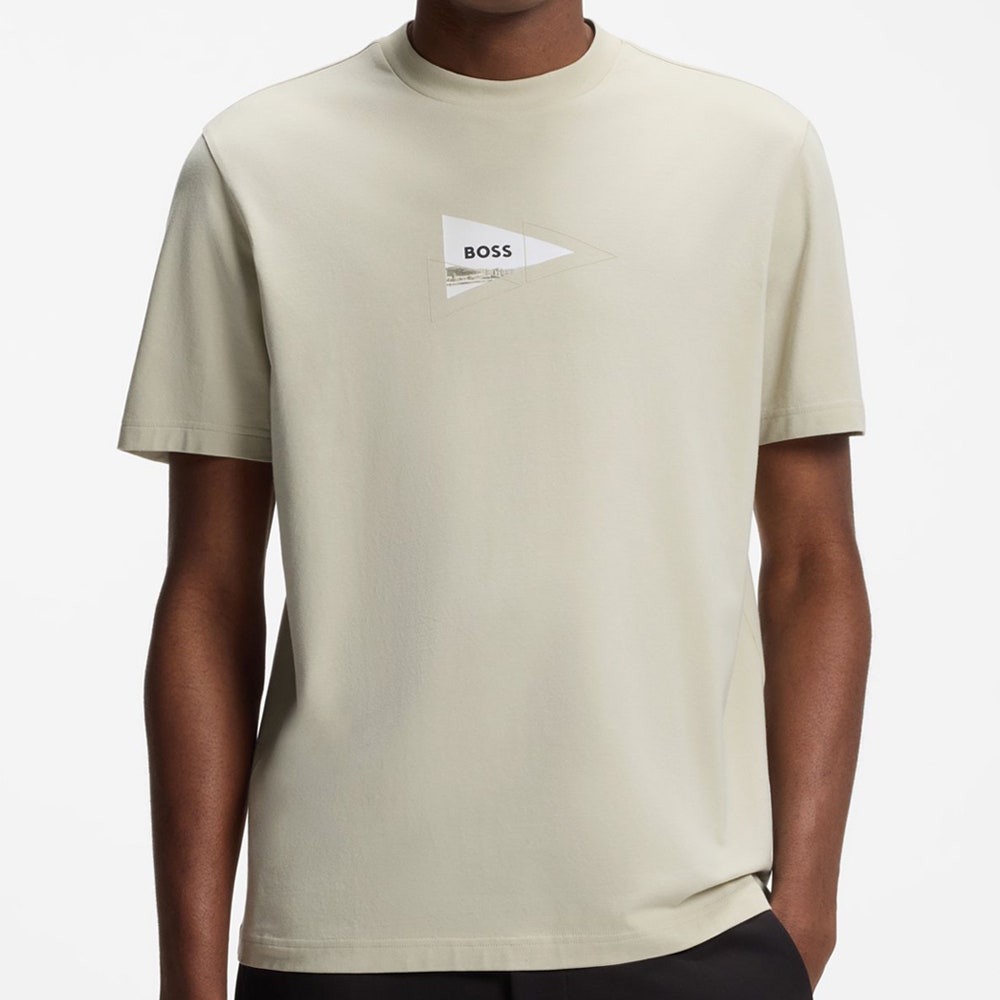 BOSS Golf T-Shirt - Network Photo Tee Reg. Fit - Pelican FA26