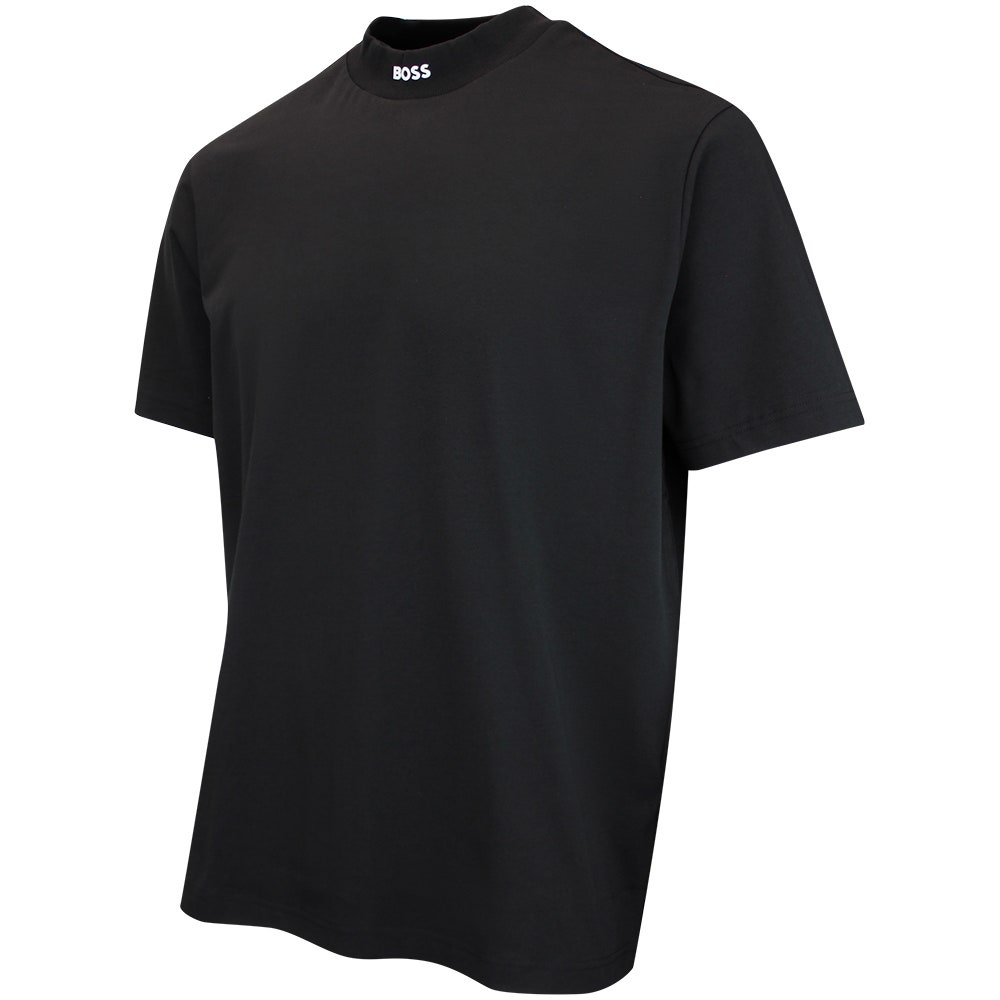 BOSS Golf T-Shirt - Tee Collar Relaxed - Black WI26