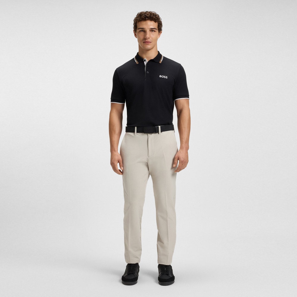 BOSS Golf Trousers - T_Commuter Slim - Stone Beige SP26