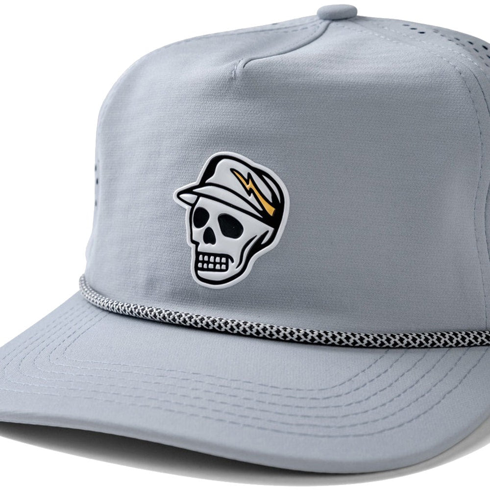 Devereux Golf Cap - Skull Caddie Rope Hat - Light Grey SS26