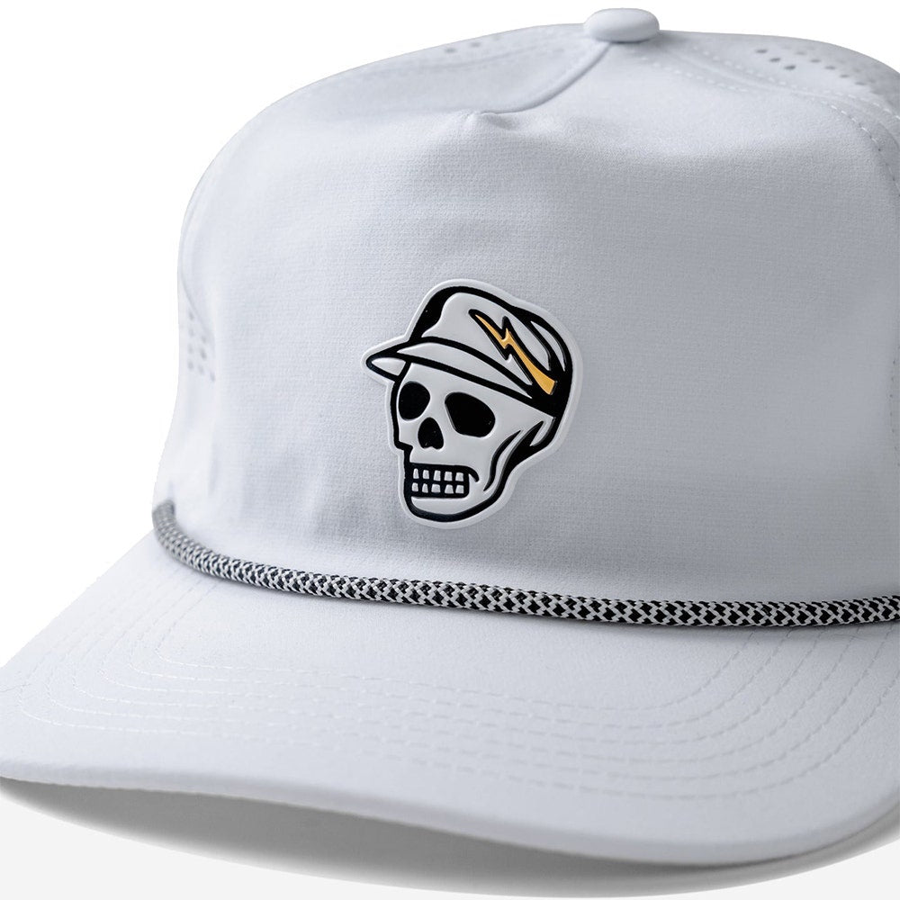 Devereux Golf Cap - Skull Caddie Rope Hat - White SS26